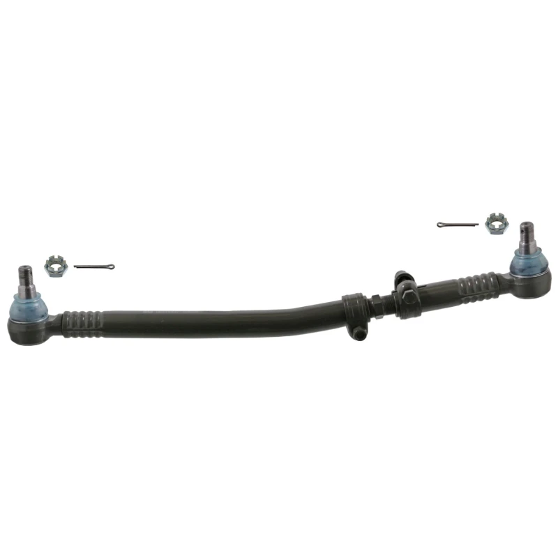 Image of FEBI BILSTEIN 39656 Tie Rod Front Axle Right, with crown nut Rod Assembly (284)