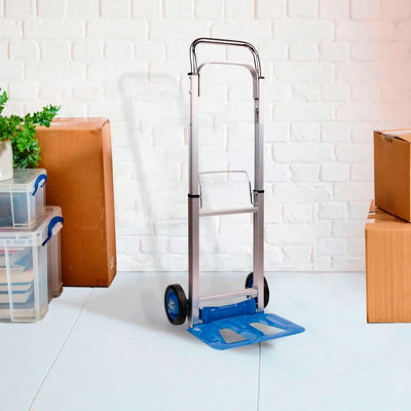 Image of Neo Folding Sack Trolley With Extendable Handle 100KG Blue
