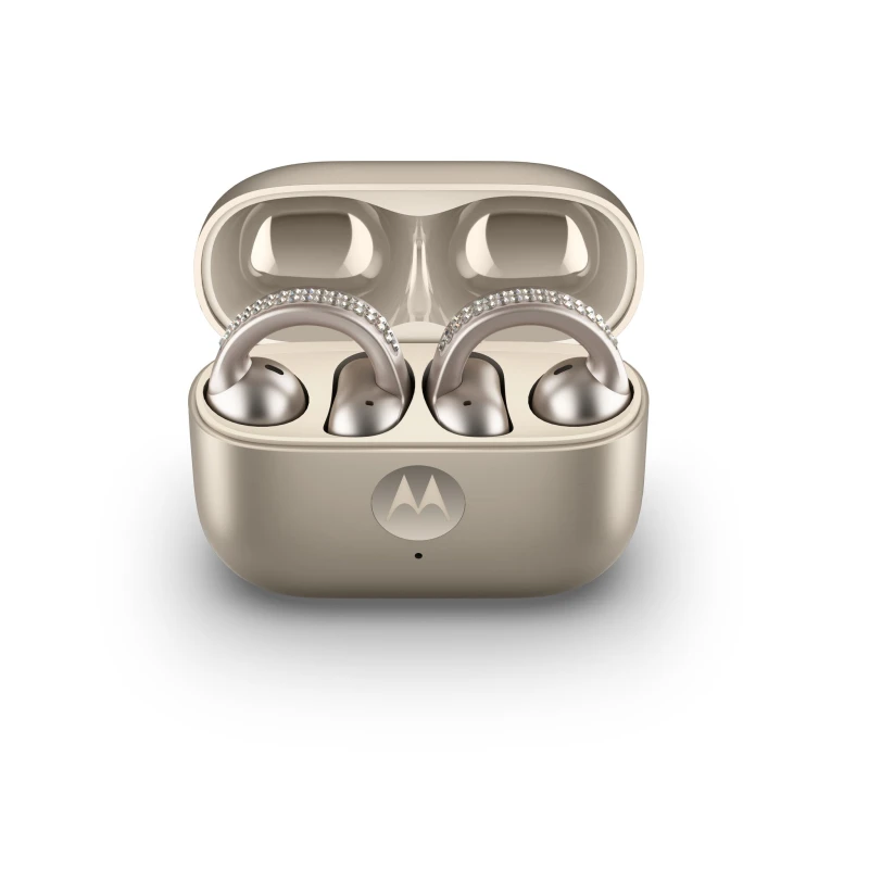 Image of Motorola Motorola moto buds loop Headset Wireless Ear-clip-on Calls/Music/Sport/Everyday Bluetooth Beige PG38C07172