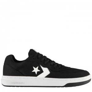 image of Converse Ox Rival Canvas Trainers - Black/White