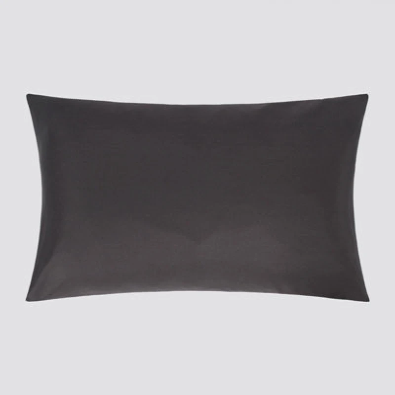 Image of OHS OHS 2 Pack Soft Microfibre Wrinkle Resistant Housewife Pillowcases in Charcoal Size: Standard Pillow Case Charcoal Standard Pillow Case Unisex 5