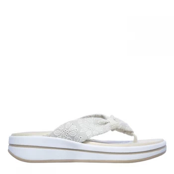 Image of Skechers Upgrades Island Vibe Womens Flip Flops - White