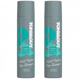 image of 2x Toni & Guy Matte Texture Dry Shampoo