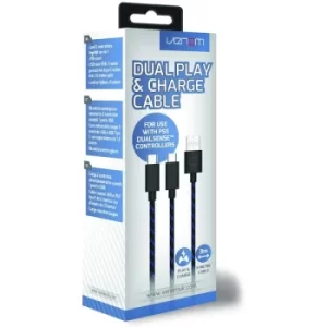 image of Venom 3m Play and Charge Cable For Playstation 5