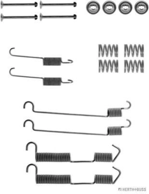 Image of Brake shoe fitting kit HERTH+BUSS JAKOPARTS J3568006