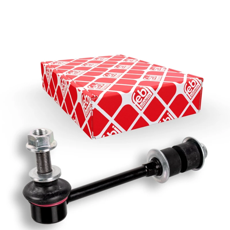 Image of FEBI BILSTEIN 171950 Anti-roll bar link ProKit Front Axle Right, with fastening/mounting material Steel Link Stabiliser (3229)