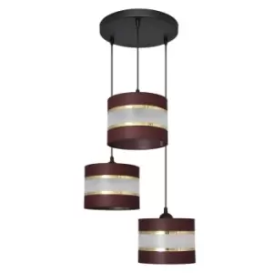 Image of Helen Cluster Pendant Ceiling Light Brown, Gold, Black 35cm