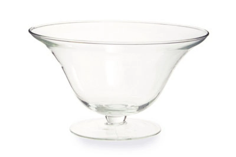 Image of Premier Housewares Ambra Clear Glass Fluted Bowl Clear