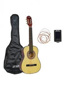 image of 3Rd Avenue 1/2 Size Classical Guitar Pack - Natural With Free Online Music Lessons