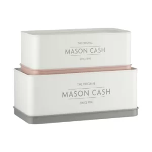 image of Mason Cash Innovative Kitchen Set Of 2 Rectangular Tins