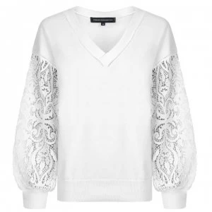 Image of French Connection Knitted Jumper - White