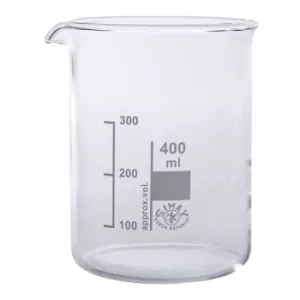 image of Simax Low Form Beakers 400ml Pack 10