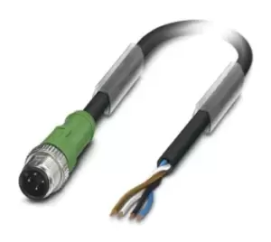 image of Phoenix Contact M12 4-Pin Cable Assembly, 15m Cable