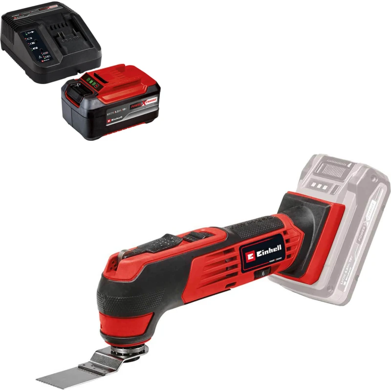 Image of Einhell TE-MG 18/1 Li 18v Cordless OIS Oscillating Multi Tool TE-MG 18/1 Li Batteries: 1 x 5.2ah Li-ion