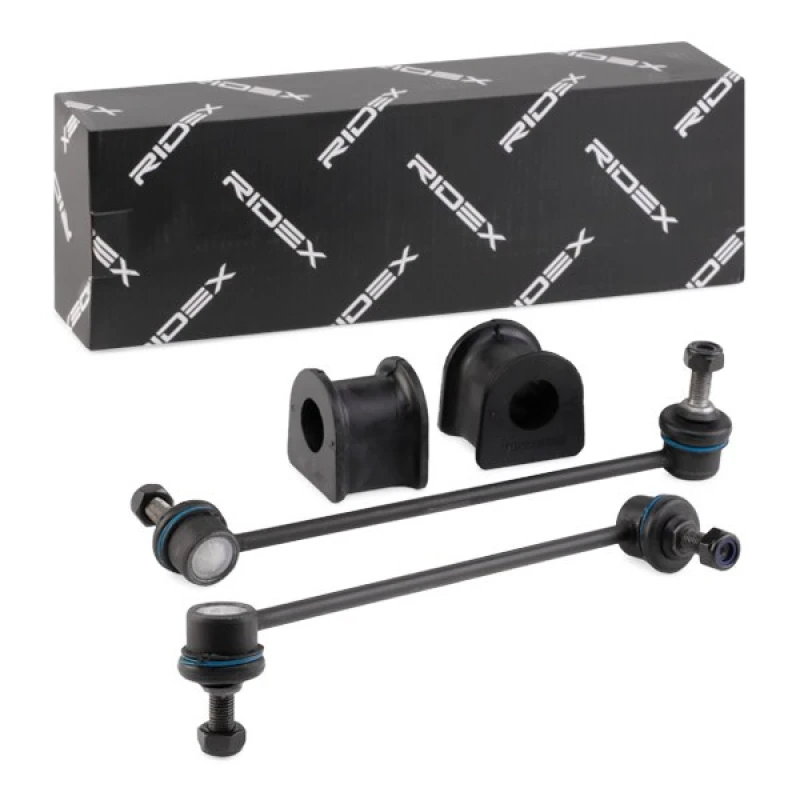 Image of RIDEX 1097S0014 Repair Kit, stabilizer suspension Front Axle Right, with coupling rod Repair Kit,stabilizer suspension (1097)