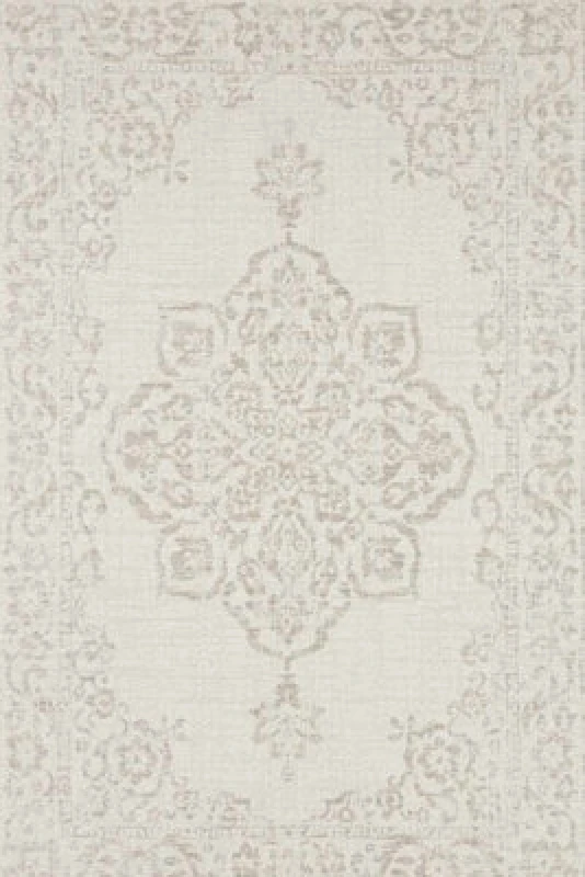 Image of The Rugs Indoor Outdoor Rug Tilos Vintage Oriental Polypropylene Durable In Cream