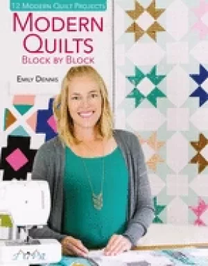 Image of modern quilts block by block 12 modern quilt projects