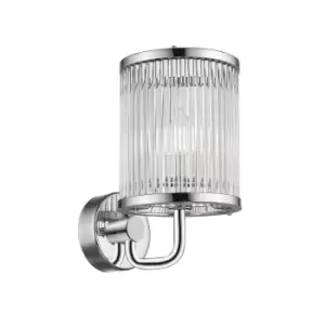 Image of Sergio Wall Lamp, Chrome, 1x E14