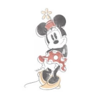 Image of Disney Mickey Mouse Minnie Offset Womens T-Shirt - White