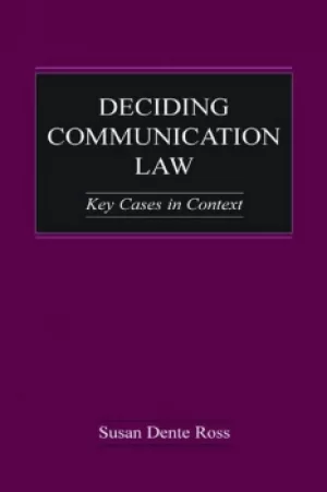 Image of Deciding Communication LawKey Cases in Context