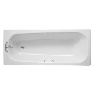 Cooke Lewis Barbican Steel Straight Bath L1700mm W700mm