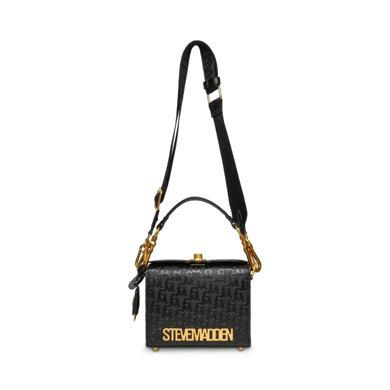 Image of Steve Madden Womens Bnoya Cross Body Bags BLACK/ GOLD female One Size