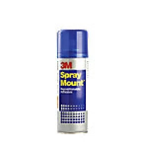 image of 3M Adhesive Spray Mount Repositionable Black 400ml