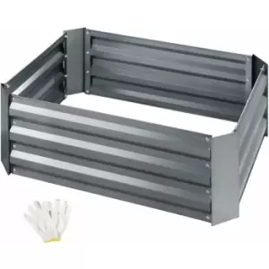 Image of Tectake - Raised bed Valeriana w/ zinc-plating (80x60x30cm) - grey
