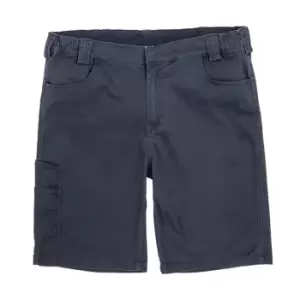 image of Result Mens Workguard Slim Chino Shorts (M) (Navy Blue)