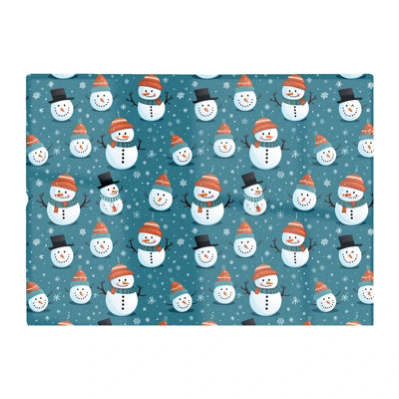 Image of Warren Reed Designer Jolly Christmas Snowmen Glass Chopping Board