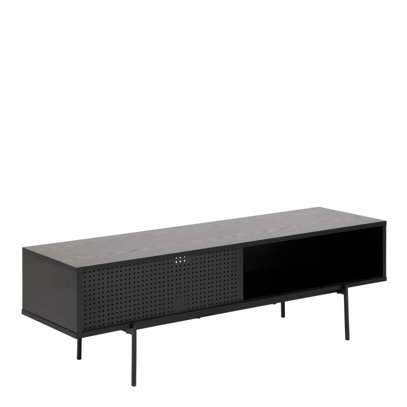 Image of Furniture To Go Angus TV Unit with 1 Sliding Door in Black Unisex