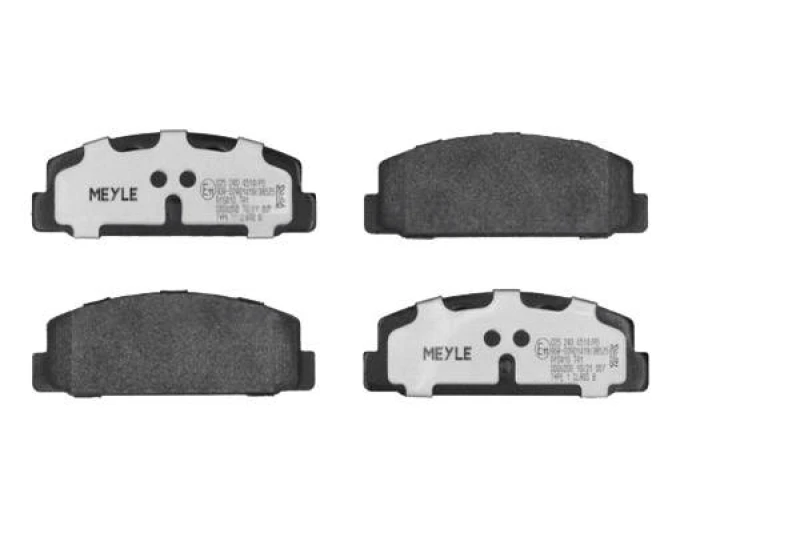 Image of MEYLE 025 240 4514/PD Brake pad set Rear Axle, excl. wear warning contact, MEYLE-PD Quality, with anti-squeak plate Brake Pad Set,disc brake (402)