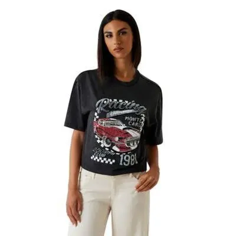 Image of Guess Womens T-Shirt Guess Race Noir Female XS