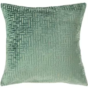 Image of Paoletti Delphi Cushion Cover (One Size) (Mint) - Mint