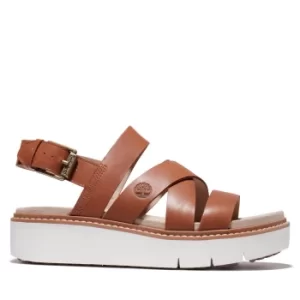 image of Timberland Safari Dawn Backstrap Sandal For Her In Brown, Size 6