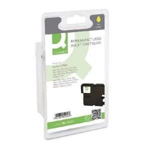 Image of Q-Connect Brother Remanufactured Yellow Inkjet Cartridge High Yield
