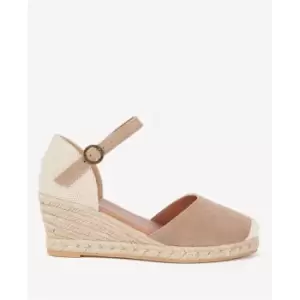 image of Barbour Frances Espadrille Wedges - Beige