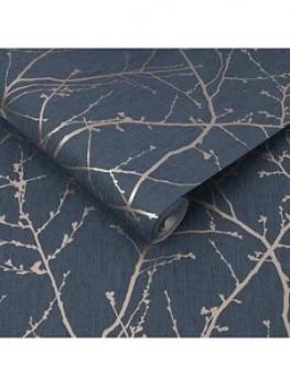 Image of Superfresco Easy Innocence Navy Wallpaper