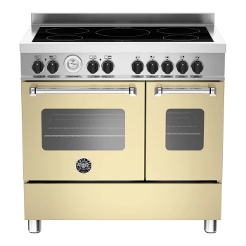 Image of Bertazzoni Master 90cm Double Oven Electric Range Cooker - Cream