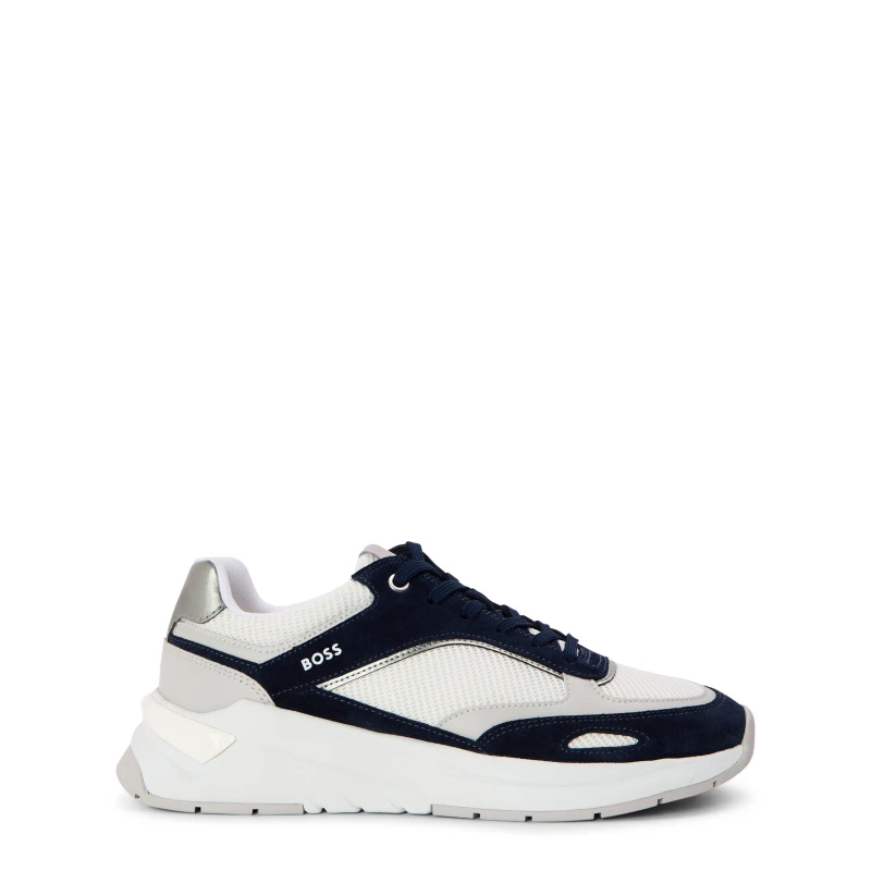 Image of Boss Womens Skylar Low-Top Trainers Open White female 3 (36)