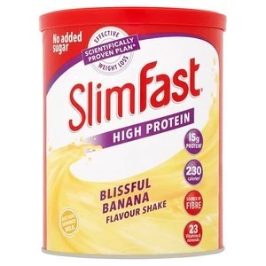 image of SlimFast High Protein Blissful Banana Flavour Powder 438g