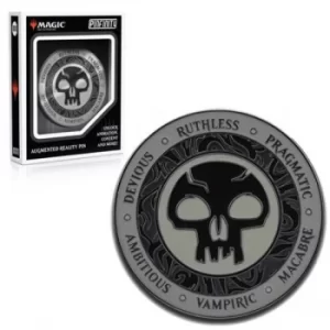 Image of PMTG006 Magic The Gathering Black Mana Crest Augmented Reality Enamel Pin