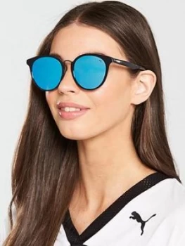 Puma Sunglasses - Grey/Light Blue, Grey, Women