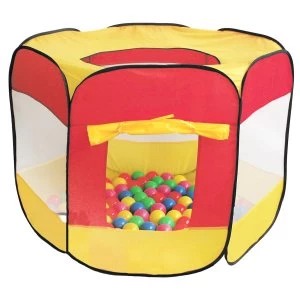 Image of Charles Bentley Childrens Multi-coloured Play Tent With 200 Balls