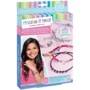 image of Make It Real - Rainbow Bling Bracelets Activity Set