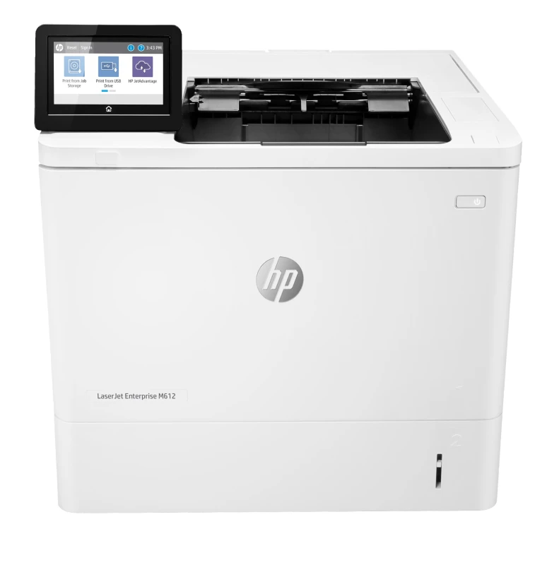 Image of HP LaserJet Enterprise M612dn Black and white Printer. Ethernet Only;
