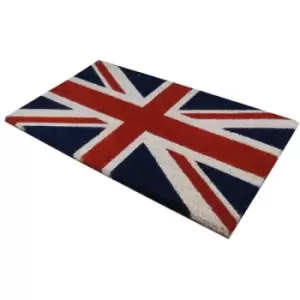 image of Union Jack Welcome Door Mat - Entrance Mat - Size 40 x 70cm