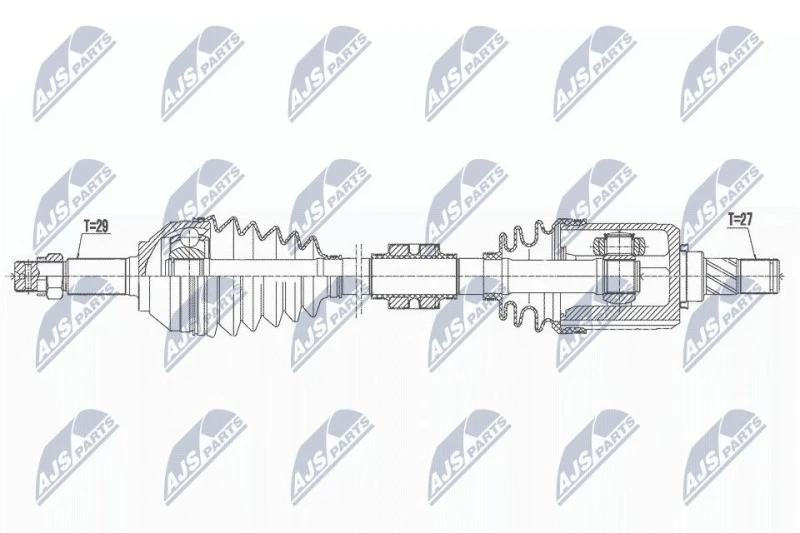 Image of NTY Drive shaft NTY NPW-NS-162