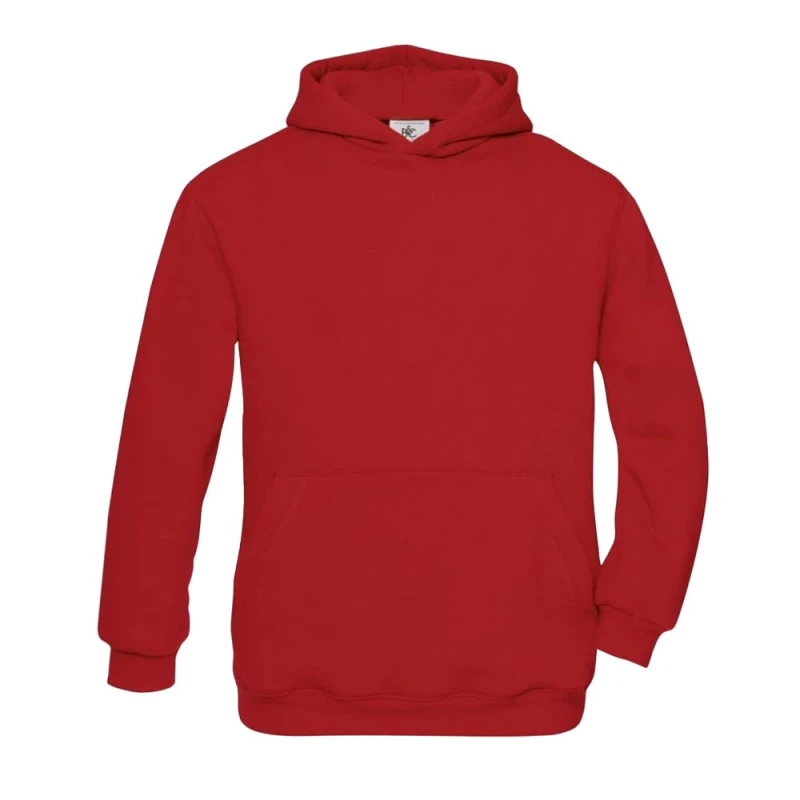 Image of B&c ID.333 boys's Children's sweatshirt in Red