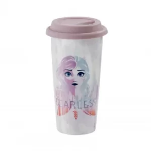 image of Funko Homeware Disney Frozen 2 Elsa Fearless Travel Mug